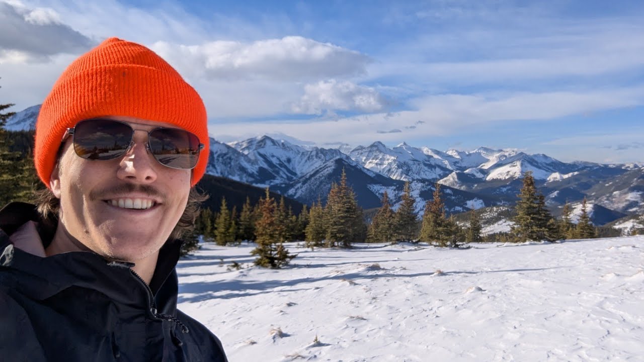 Solo Snowshoeing and Camping in the Rockies