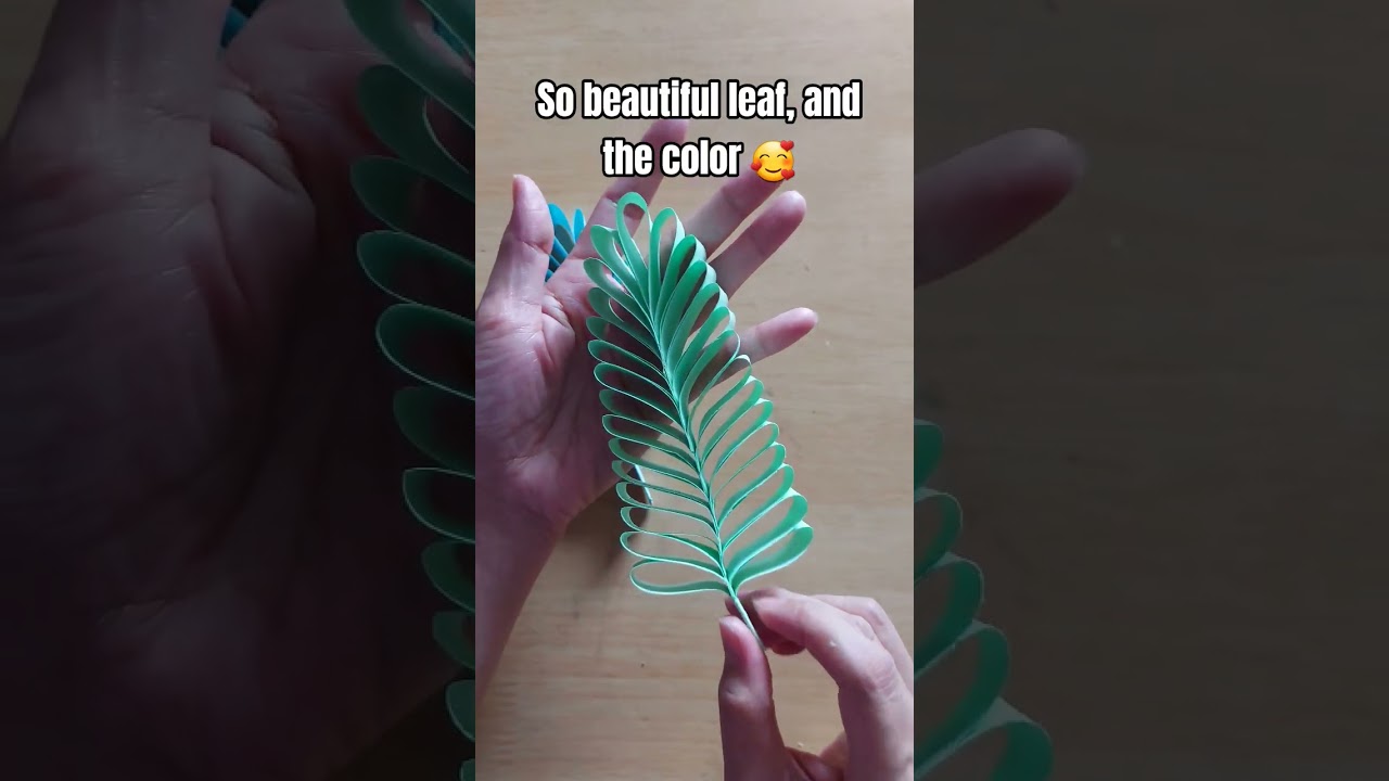 Diy paper leaf, paper crafts..#diy #paperleaf #diytutorial