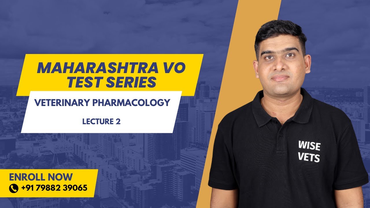 Veterinary Pharmacology MCQ Test Series 2 | Maharashtra VO • VAS Exams | WiseVets