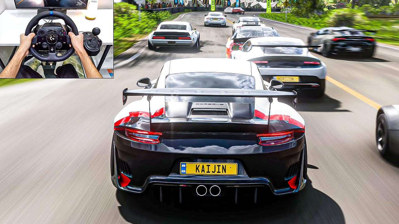 Porsche 911 GT2 RS VS Track Toys - Forza Horizon 5 | Logitech G923 Steering Wheel