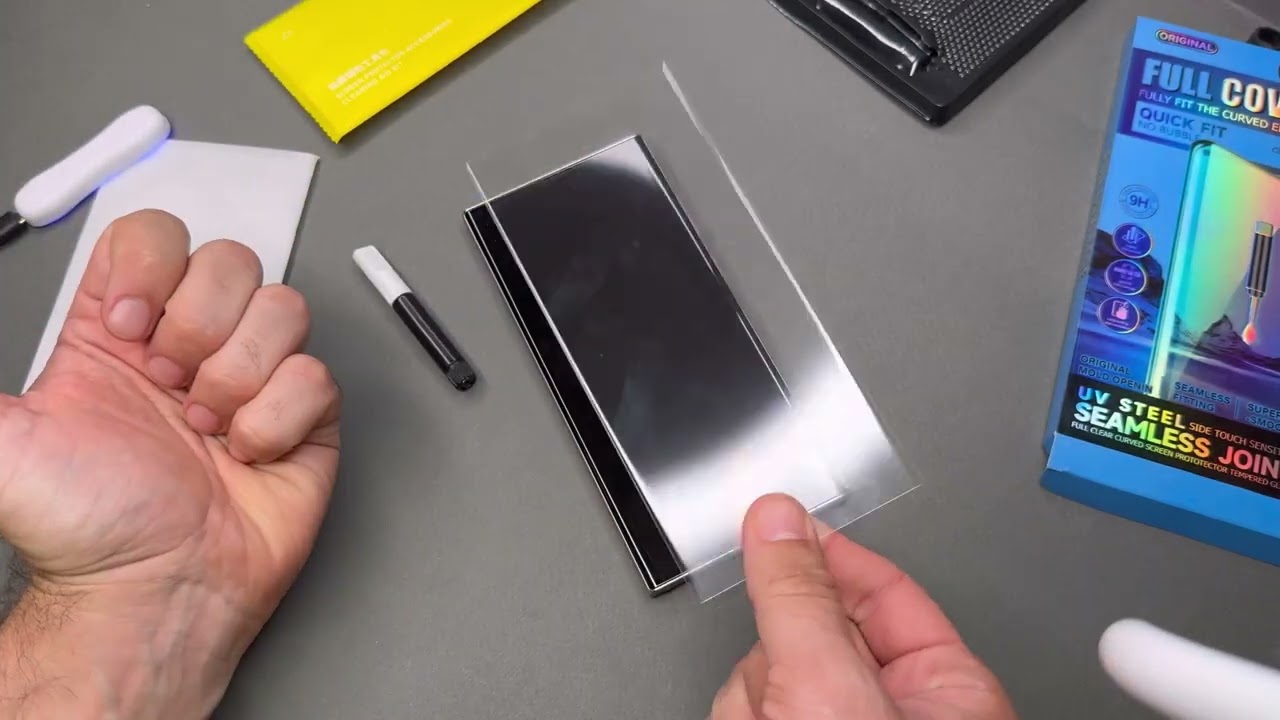 Как идеально наклеить стекло Samsung S23 Ultra