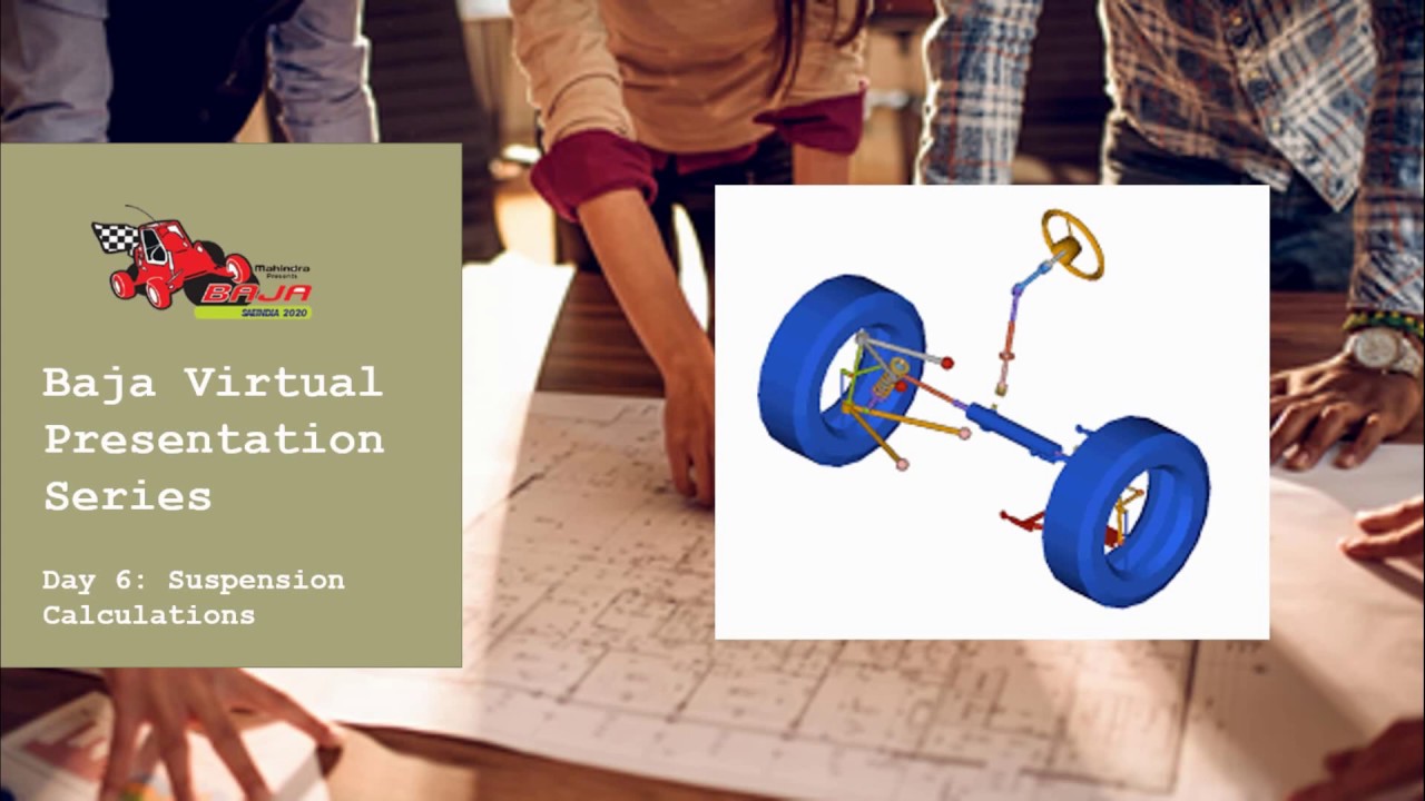 Baja Virtual Presentation Series Day 6: - Suspension Calculations Slide (baja virtuals 2020)