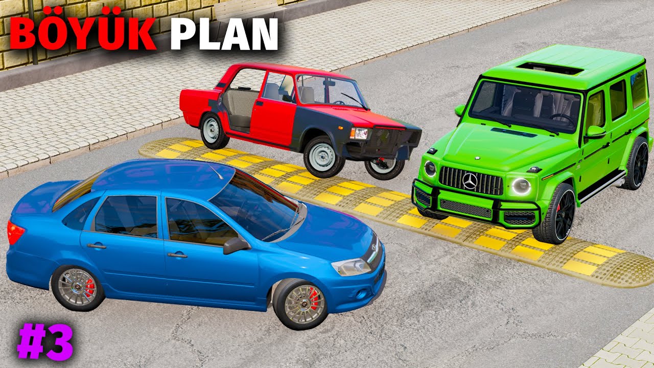 Böyük Sui-qəsd Planı Lada Granta Vaz 2107 və Camry| BeamNG.Drive | Maşın Oyunları | #sahmarehmedov