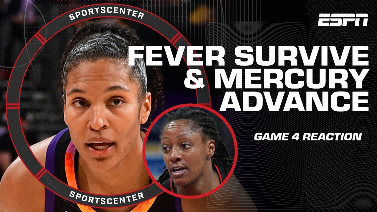 РЕАКЦИЯ на полуфинал WNBA 🍿 Mercury выбивает Lynx, а Fever выходит в пятый матч против Aces | Spo...