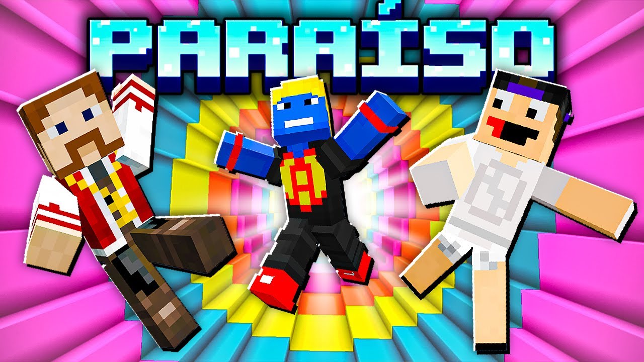 SUPER QUEDA especial de PARAÍSO com LUIZ e AFREIM no MINECRAFT - The Dropper