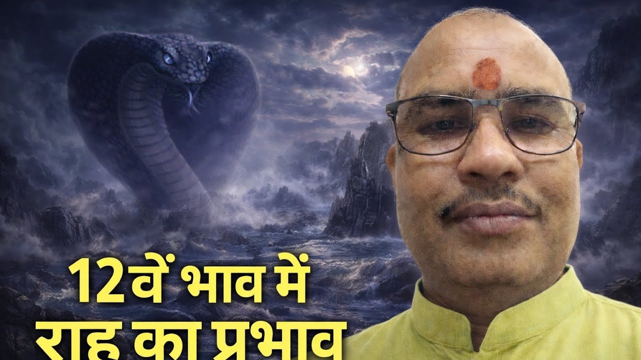12वें भाव में राहु का प्रभाव – शुभ या अशुभ? जानिए धन, खर्च, विदेश और मोक्ष से जुड़े रहस्य व उपाय 🌼🚩