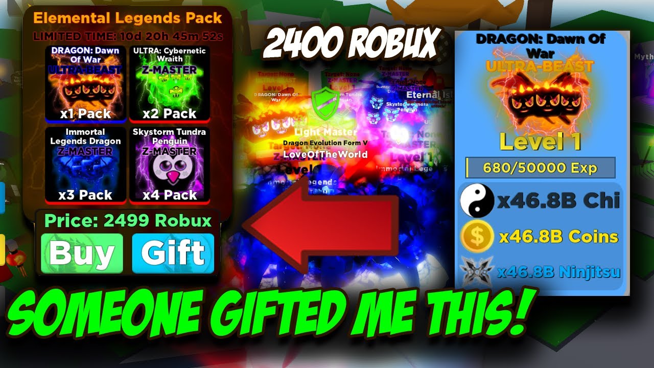 SOMEONE GAVE ME THE MOST INSANE PETS IN NINJA LEGENDS!