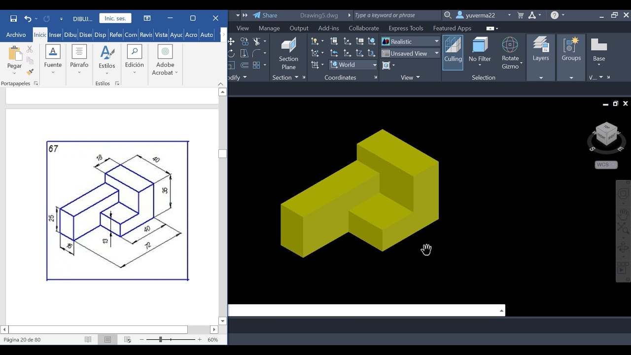 ✅AutoCAD 2023 Tutorial, Curso Intermedio de AutoCAD 2021, 3d modelado 01