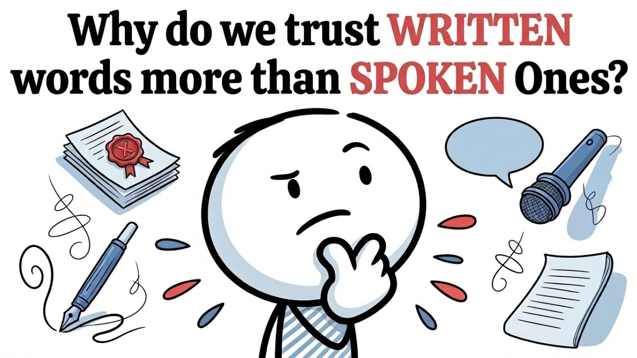 Text vs Talk: The Psychological Reason We Trust Paper Over People