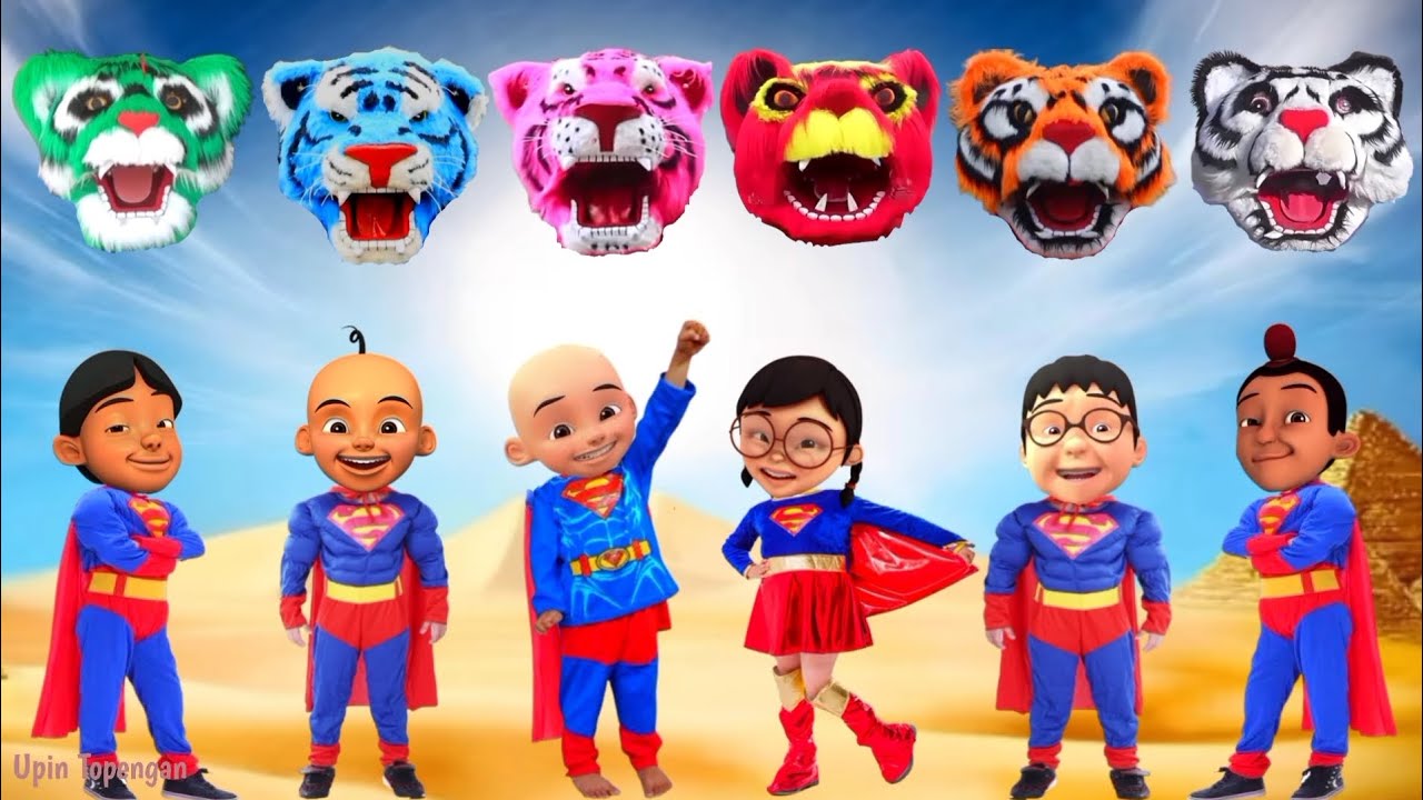MAIN GAME MEMASANGKAN TOPENG BARONGAN NGAMUK MACANAN DAN KUCING PERSIA KE UPIN IPIN