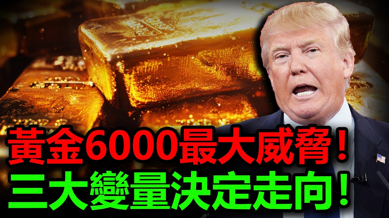黃金6000最大威脅！三大變數決定走向！#黃金 #金價 #白銀 #銀價 #原油 #美元