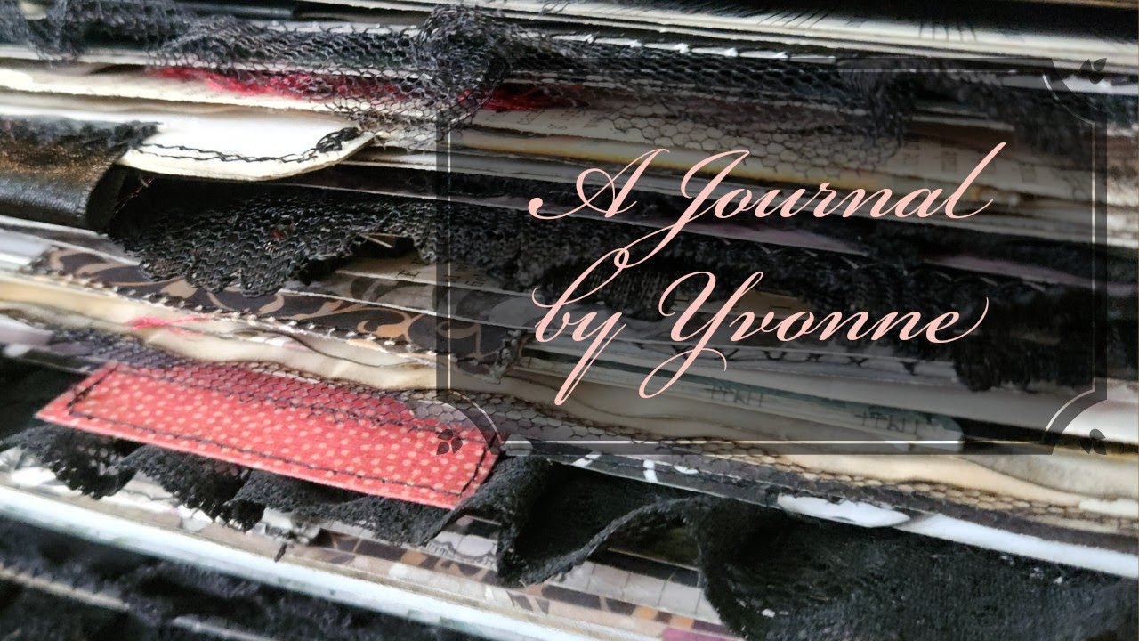 Junk Journal Flip Through- A Journal by artist Yvonne de Bruin- sold