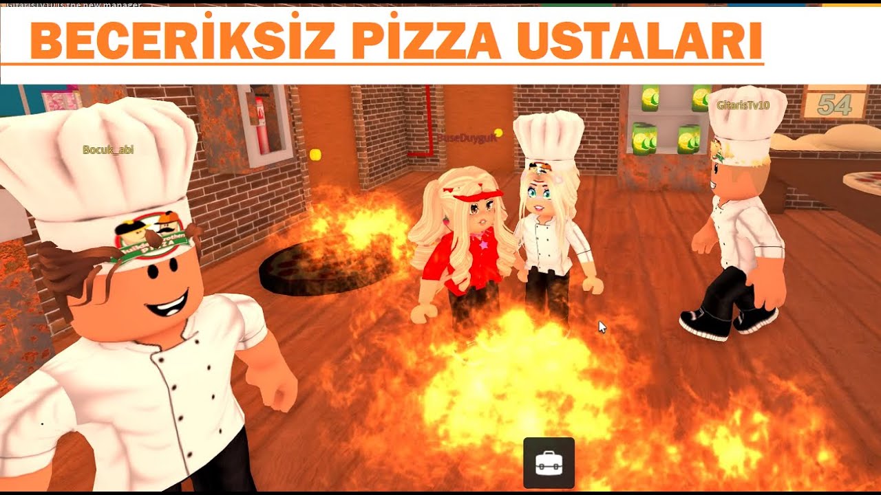 PİZZACIDA ÇALIŞTIK TÜM PİZZALARI YAKTIK | ROBLOX #BUSEDUYGU #ROBLOXKRALI