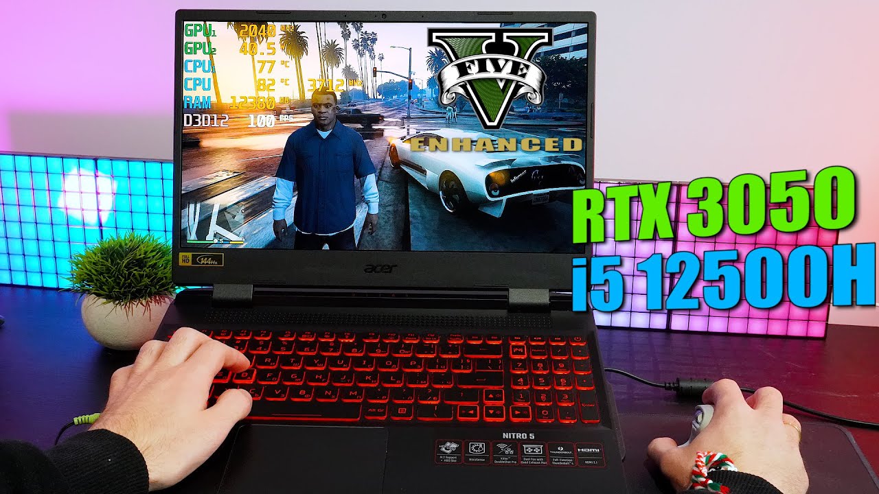 GTA 5 ENHANCED | Acer Nitro 5 POV Gameplay | RTX 3050 , i5 12500H
