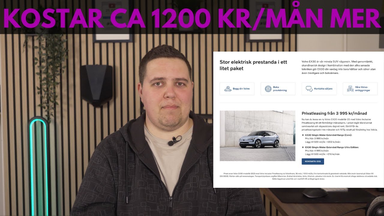 Privatleasing - Totalkostnaden som s&auml;llan n&auml;mns | Elbilsmagasinet