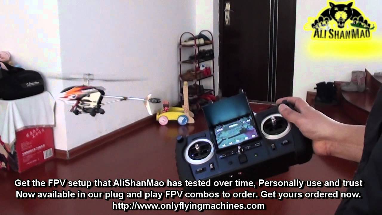 Invader RC Helicopter with Built in FPV System Indoor Flight