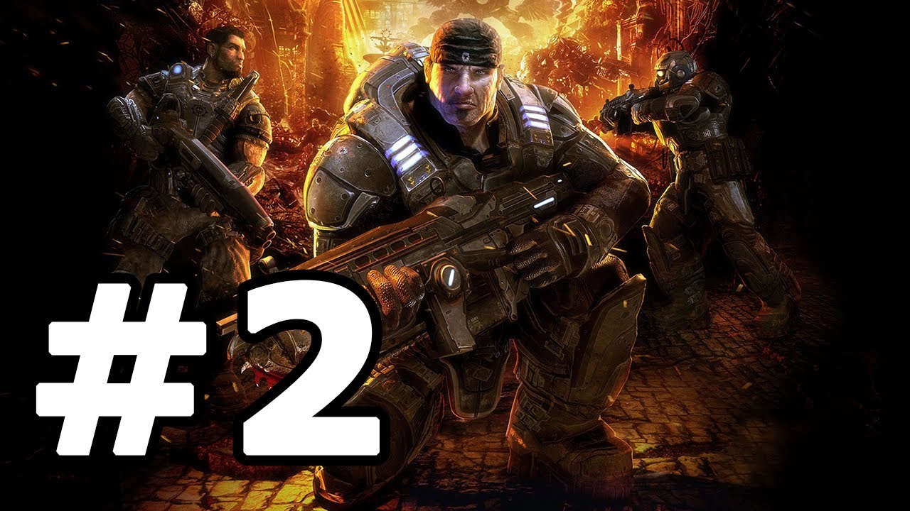 Gears Of War Walkthrough Part 2 - No Commentary Playthrough (Xbox 360)