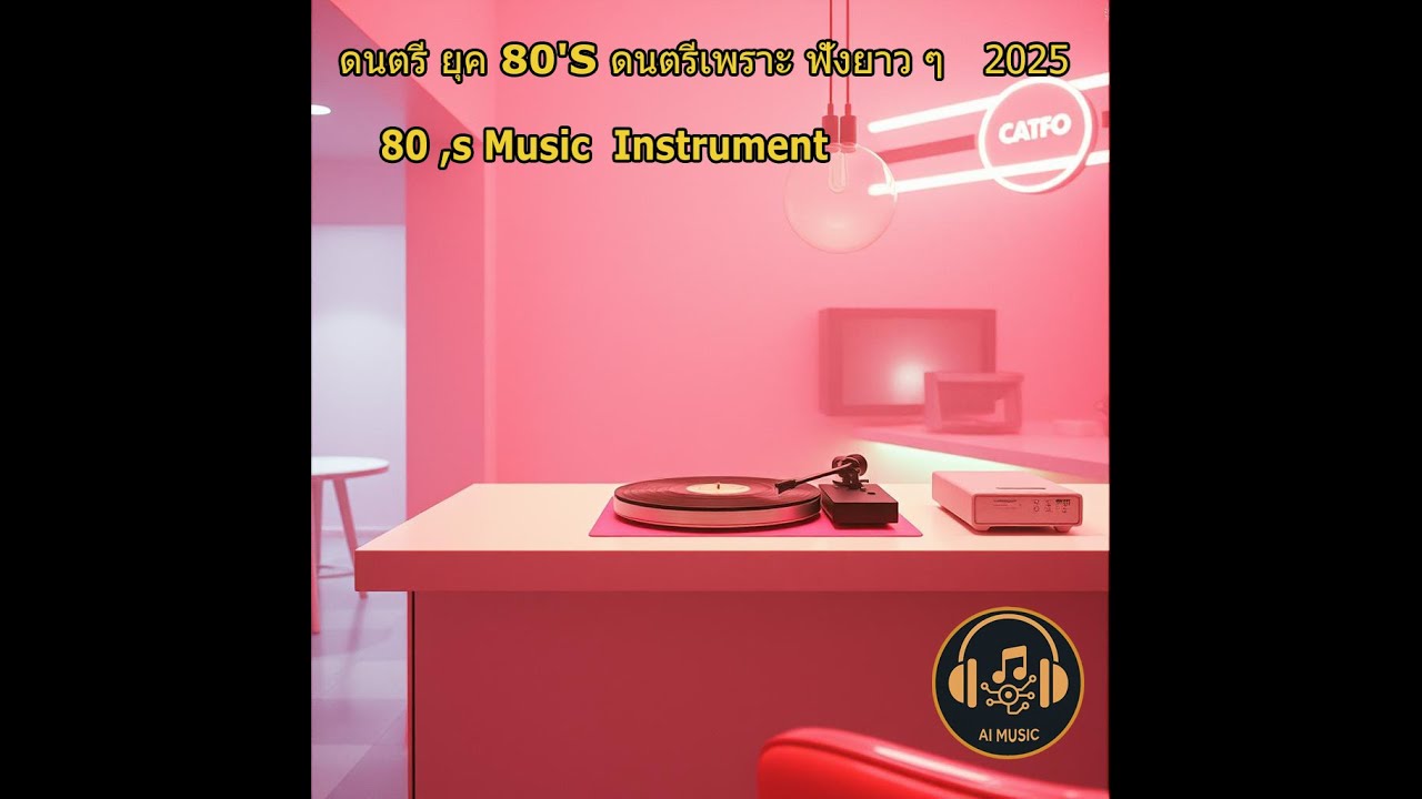 ดนตรี ยุค 80'S ดนตรีเพราะ ฟังยาวๆ  2025   ไม่มีโฆษณา