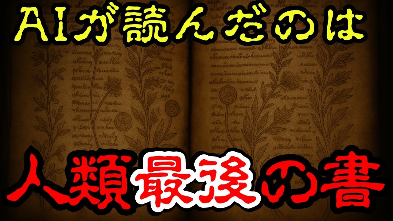 ヴォイニッチ手稿をAIがついに解読！2025年“終末の全貌”が明かされた衝撃の内容とは？【都市伝説・ミステリー・怖い話】