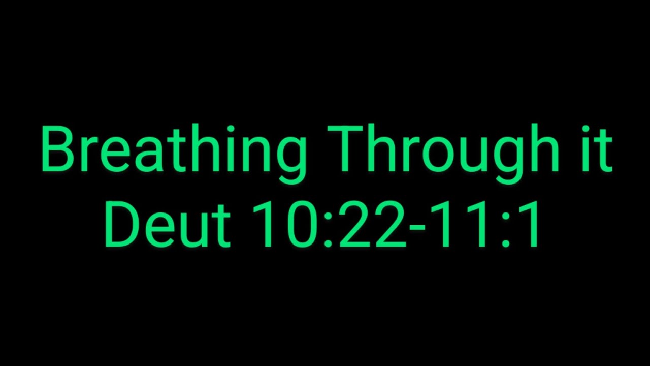 Мы вспоминаем (Второзаконие 10:22–11:1)