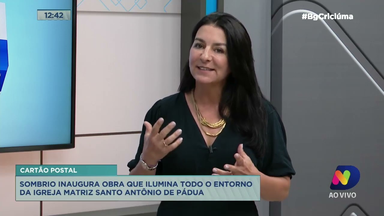 Sombrio inaugura obra que ilumina todo o entorno da Igreja Matriz Santo Ant&ocirc;nio de P&aacute;dua