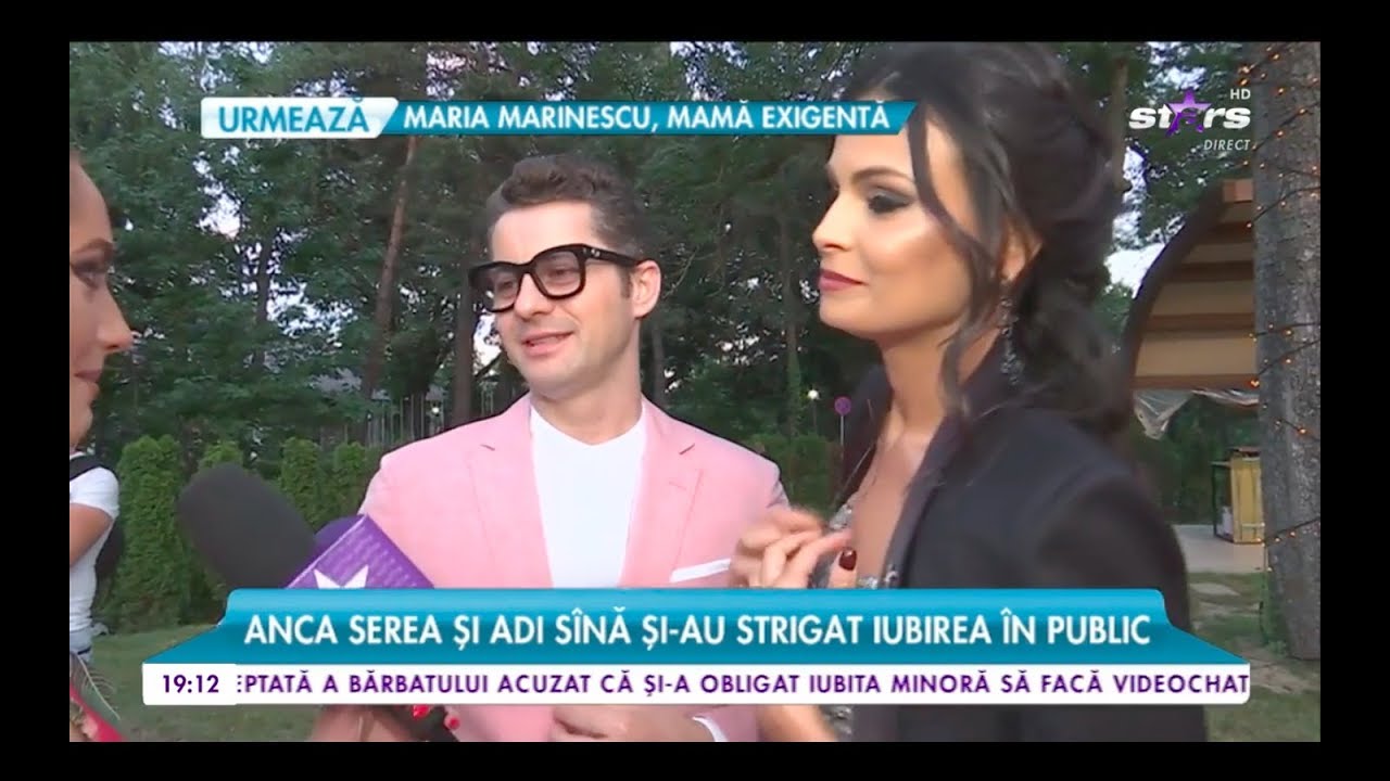 Anca Serea și Adi Sînă și-au strigat iubirea în public
