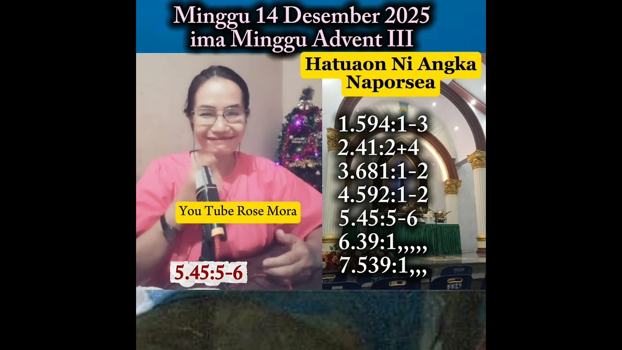 Ende tu Parmingguon di Adven III 14 Desember 2025#rose_mora arjj_Music_Box_Gereja