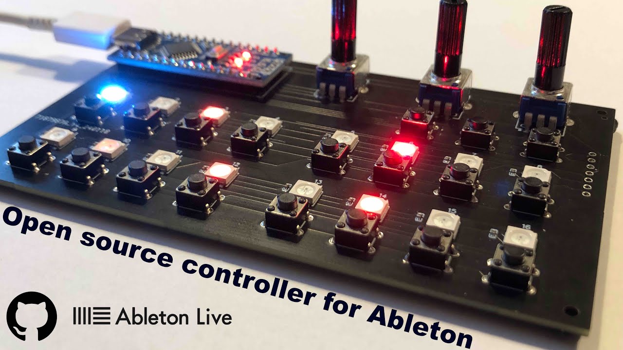 An Arduino based open source Ableton Live controller - beatrmatrix mk2 demo video