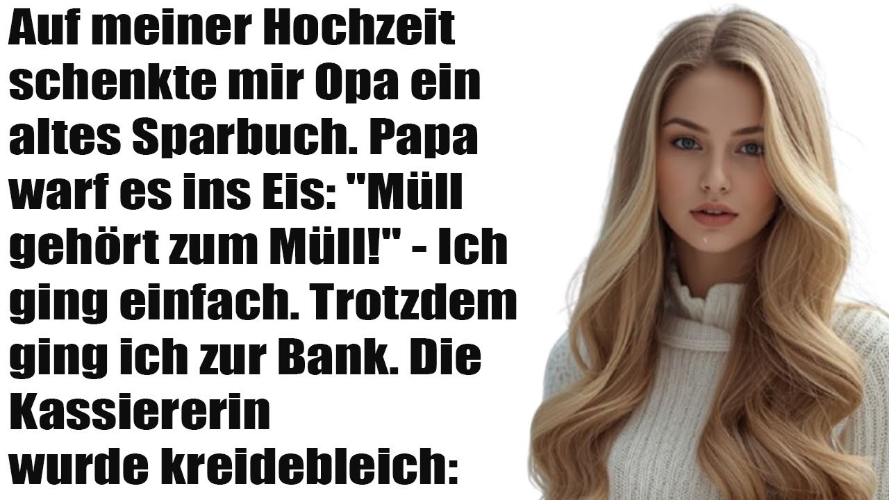 „Dieses Sparbuch ist Müll“ – Papa warf Opas Geschenk weg… bis die Bank alles stoppte