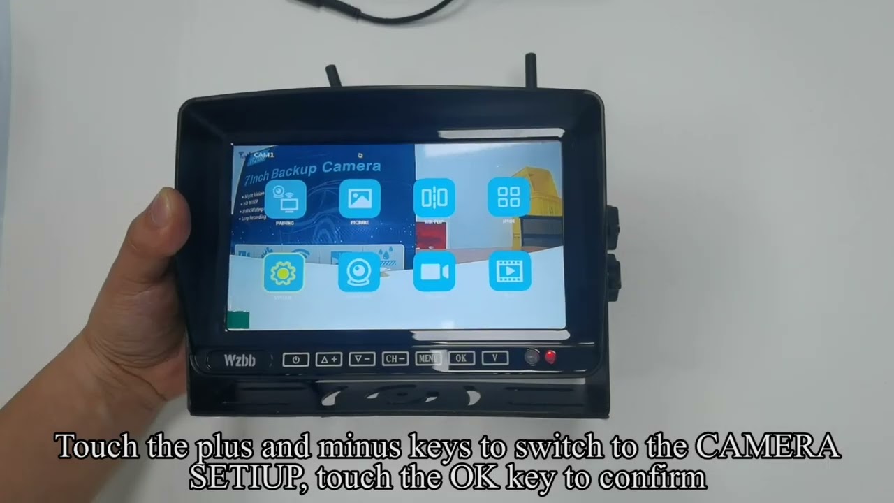 7 Inch Wireless Backup Camera with Touch Button Monitor System for Furrion RVs-Y31