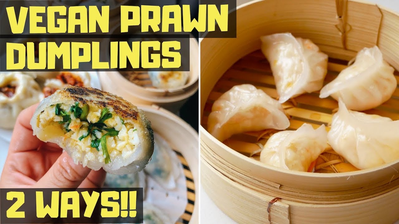 How To Make Vegan Prawn Dumplings 🥟🥟🥟 • (2 Types: Classic Har Gow + Garlic Chives!)
