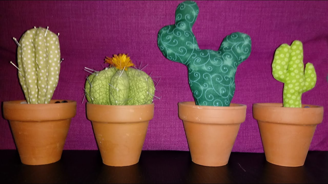 COMO HACER CACTUS EN TELA