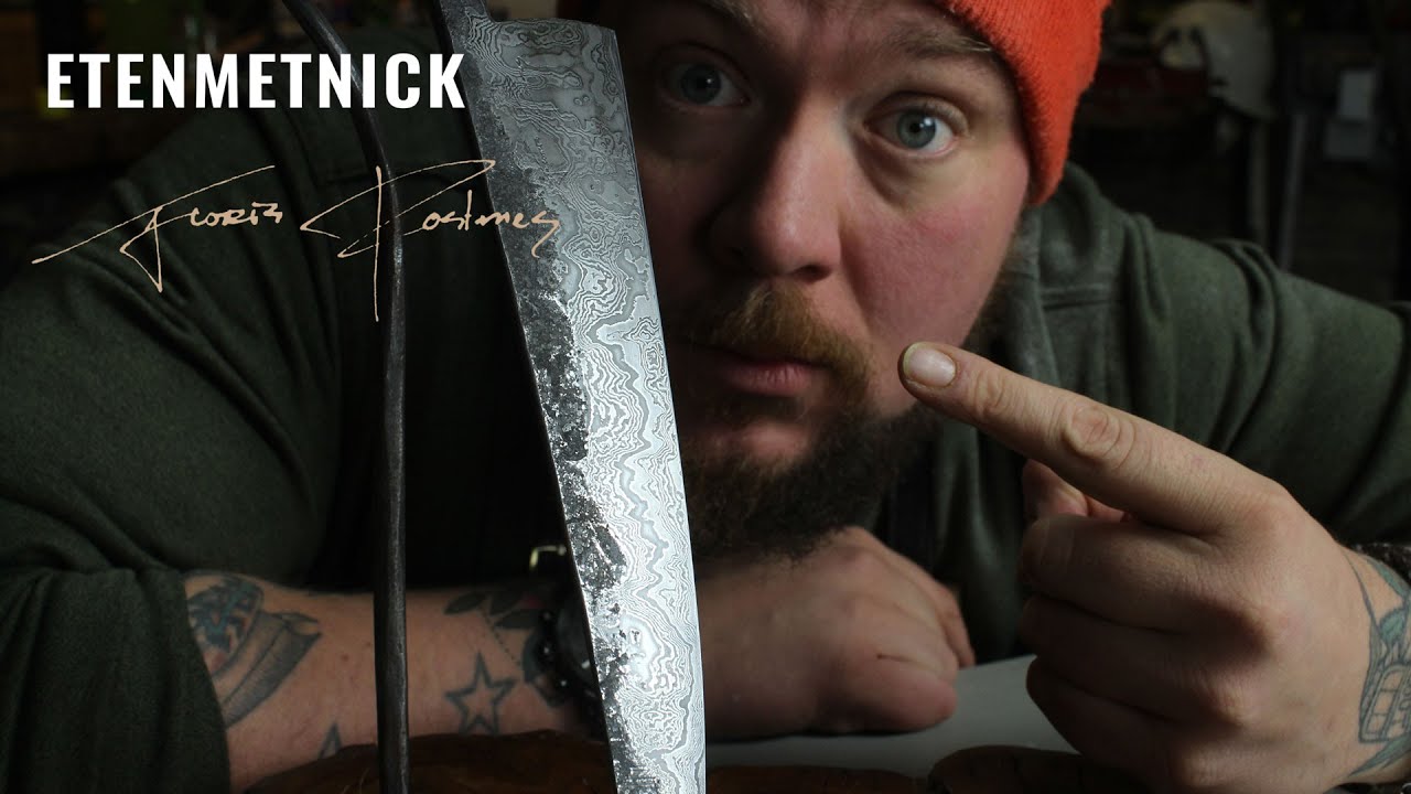 Creating a DAMASCUS Chefs knife for EtenmetNick