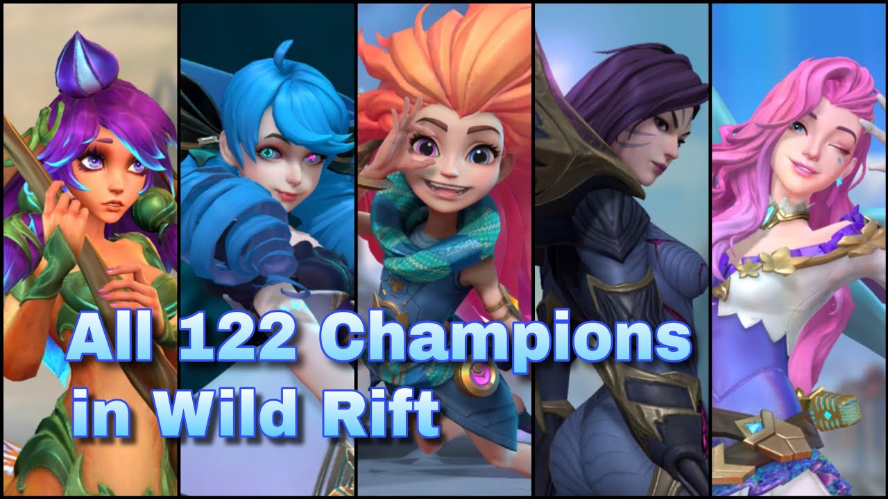 (OUTDATED) All 122 Champions in Wild Rift | 3d Preview
