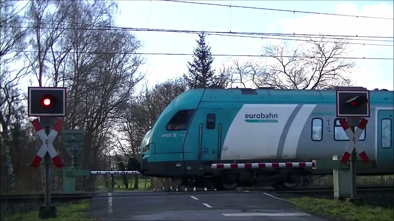 Bahn&uuml;bergang Westenberg (Bad Bentheim) // German Railroad crossing // Spoorwegovergang