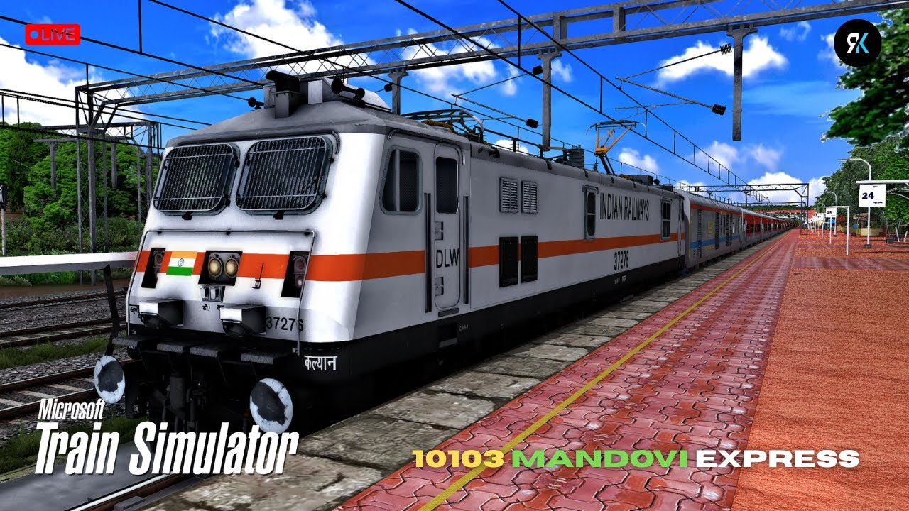 Can we reach to Sawantwadi today..? | 10103 MANDOVI EXPRESS  | MSTS LIVE | Mr KR PLayZ
