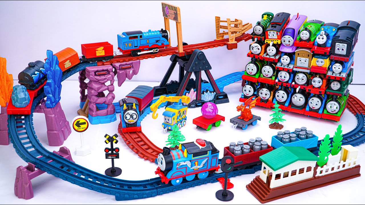 Thomas & Friends Track Toys Collection ASMR | Thomas & Friends Crystal Caves Adventure Set
