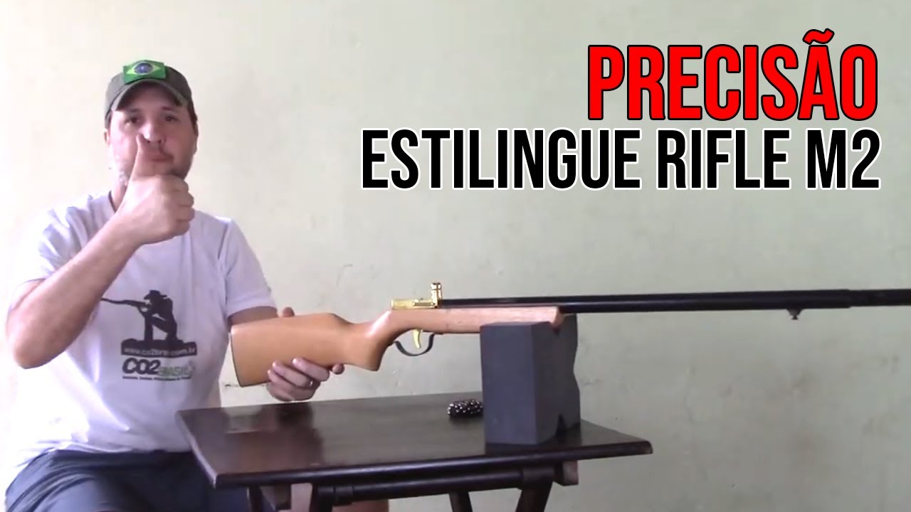 Estilingue Rifle M2 - Teste de Precisão