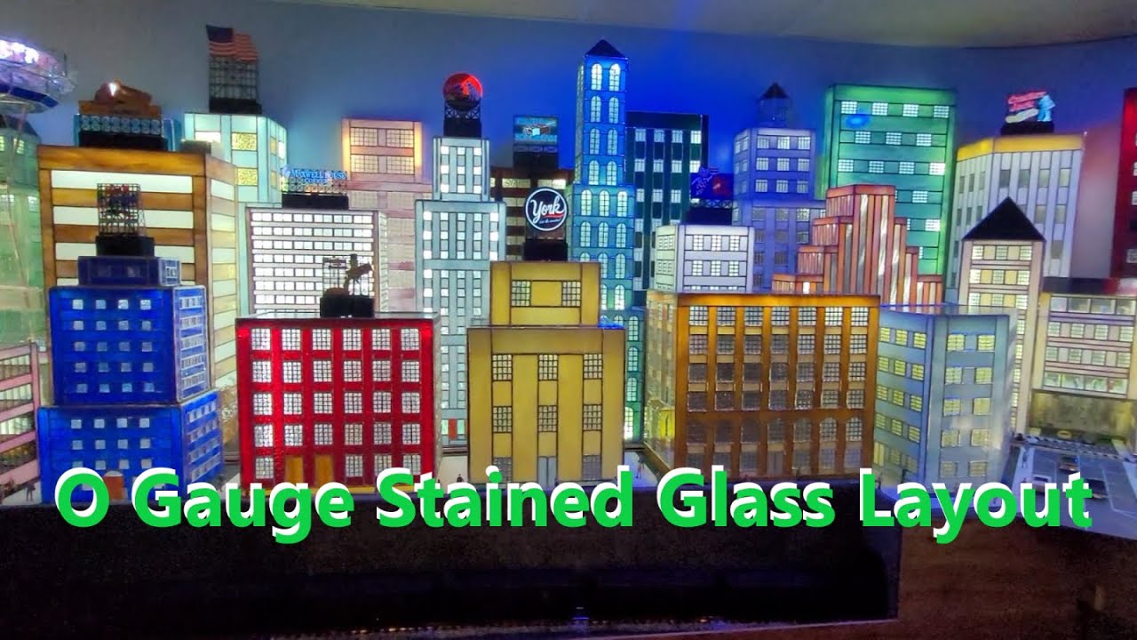 Ron Dubbs Stained Glass O Gauge Layout