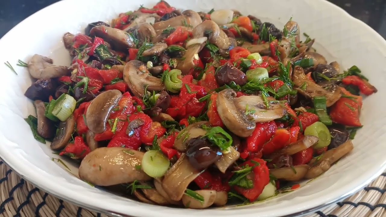 🍄 MANTAR SALATASI TARİFİ/NASIL YAPILIR