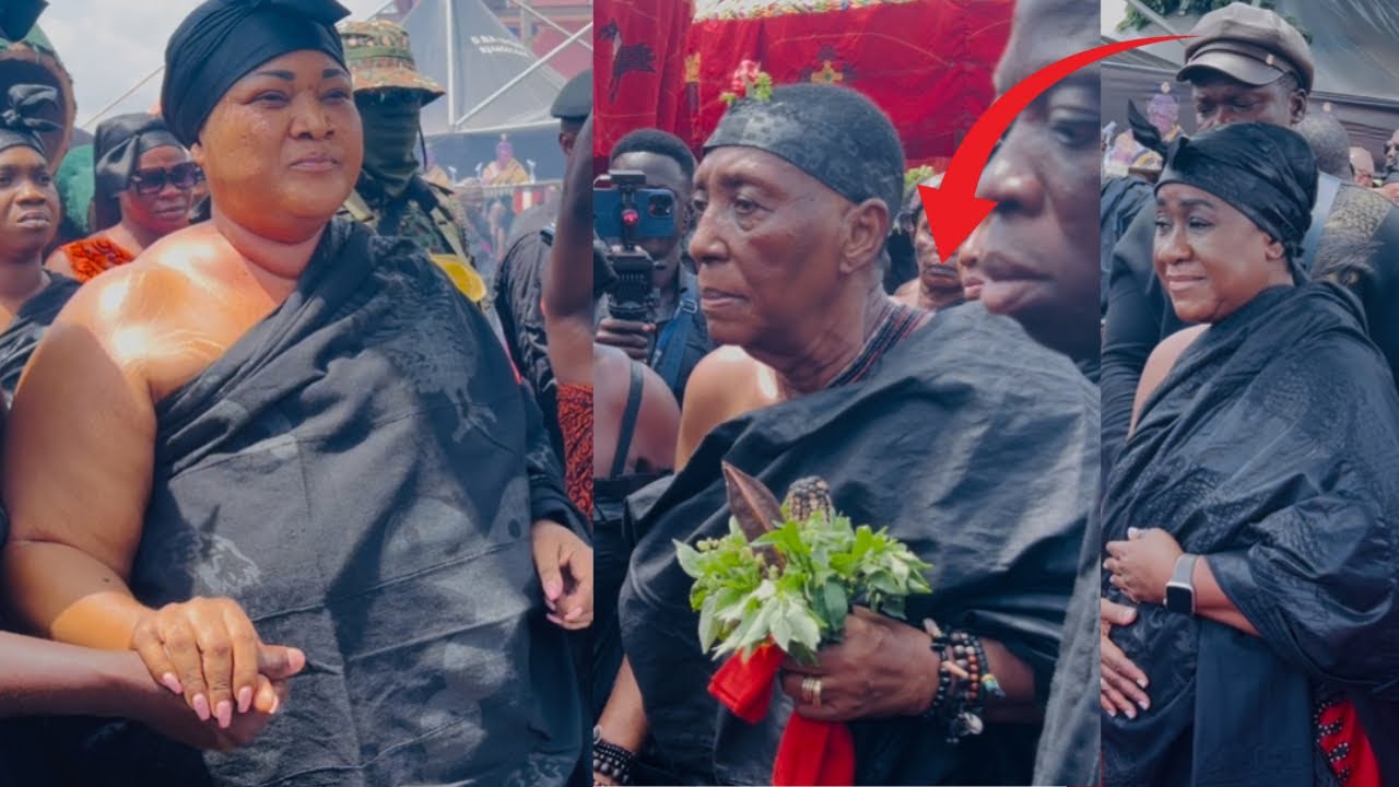 Oh Sad! Arrival of Mampong Hemaa, OheneYere & Toase Hemaa @ Nana Osei Bonsu Funeral