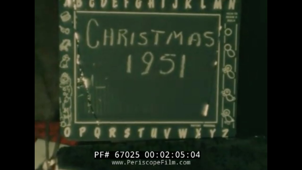 1950s HOME MOVIES    AMERICAN FAMILY’S CHRISTMAS EVE & XMAS DAY CELEBRATIONS     67025