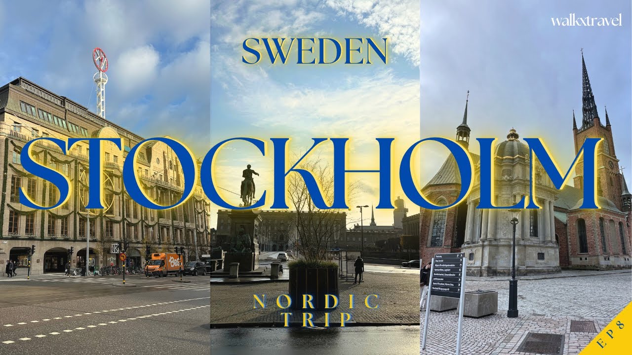 🇸🇪EP8 Final Day in Stockholm: Walking Tour of Drottninggatan, Riddarholmen, Hötorgshallen | Sweden