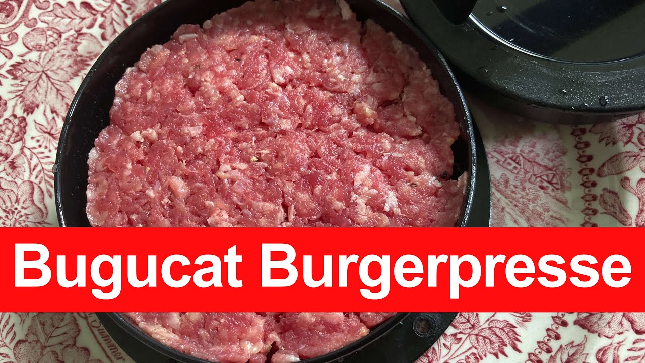 Bugucat Burgerpresse, Burger Patty Presse 3 in 1 Set, Hamburgerpresse | Unboxing