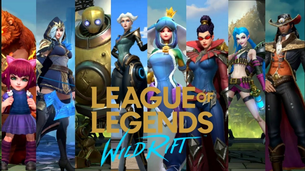 LOL:Wild Rift ALL CHAMPIONS & SKINS (Close Beta)