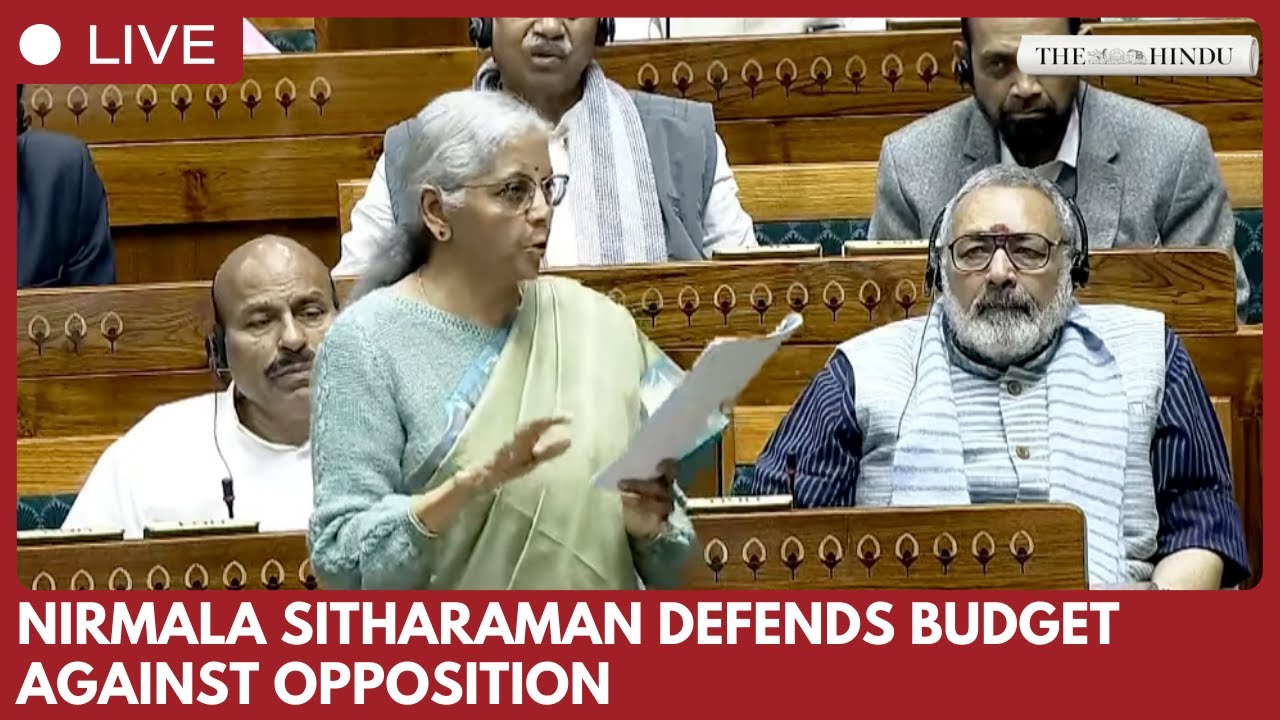 Nirmala Sitharaman defends Budget in Lok Sabha, counters opposition in New Delhi