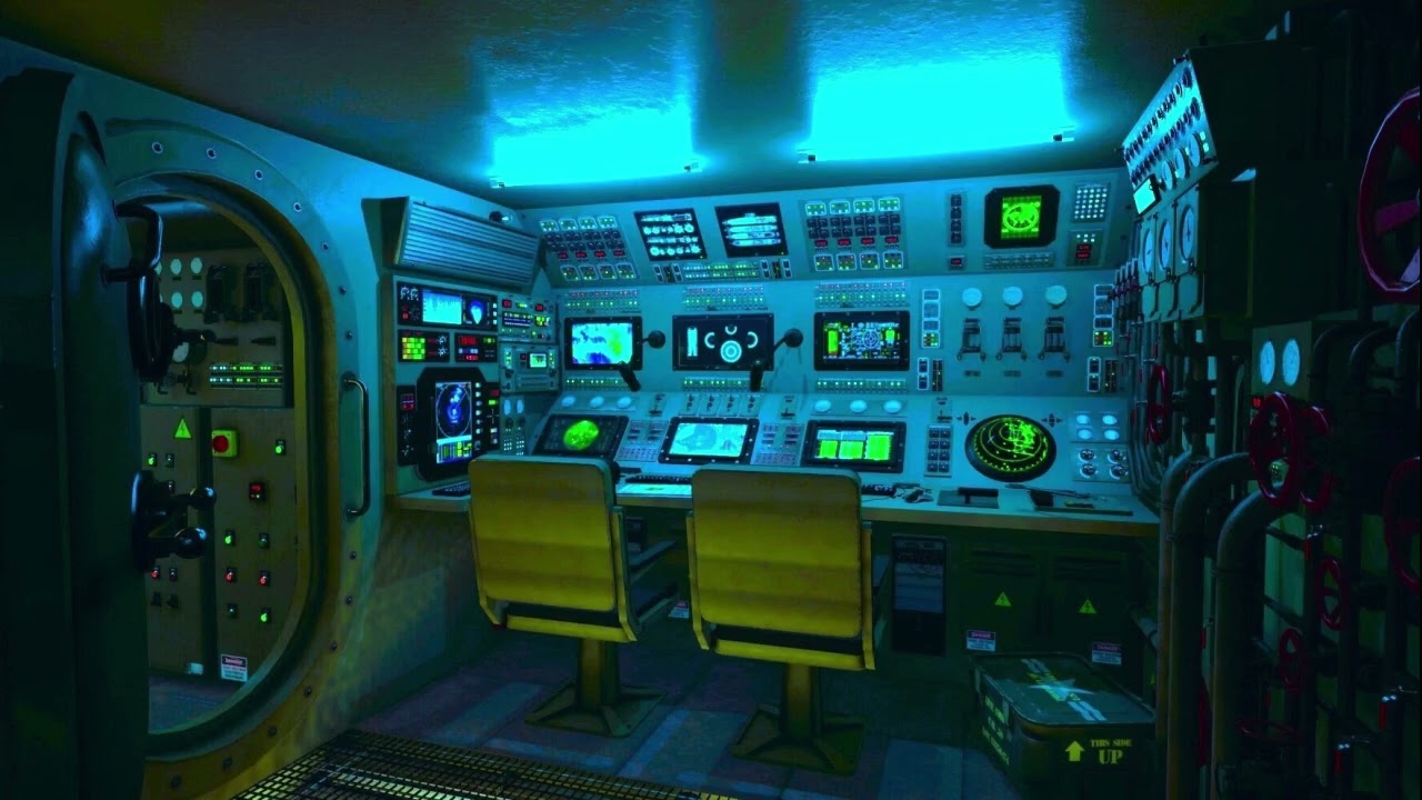 Submarine Ambience | Underwater, Sonar | ASMR for sleeping relaxing and studying