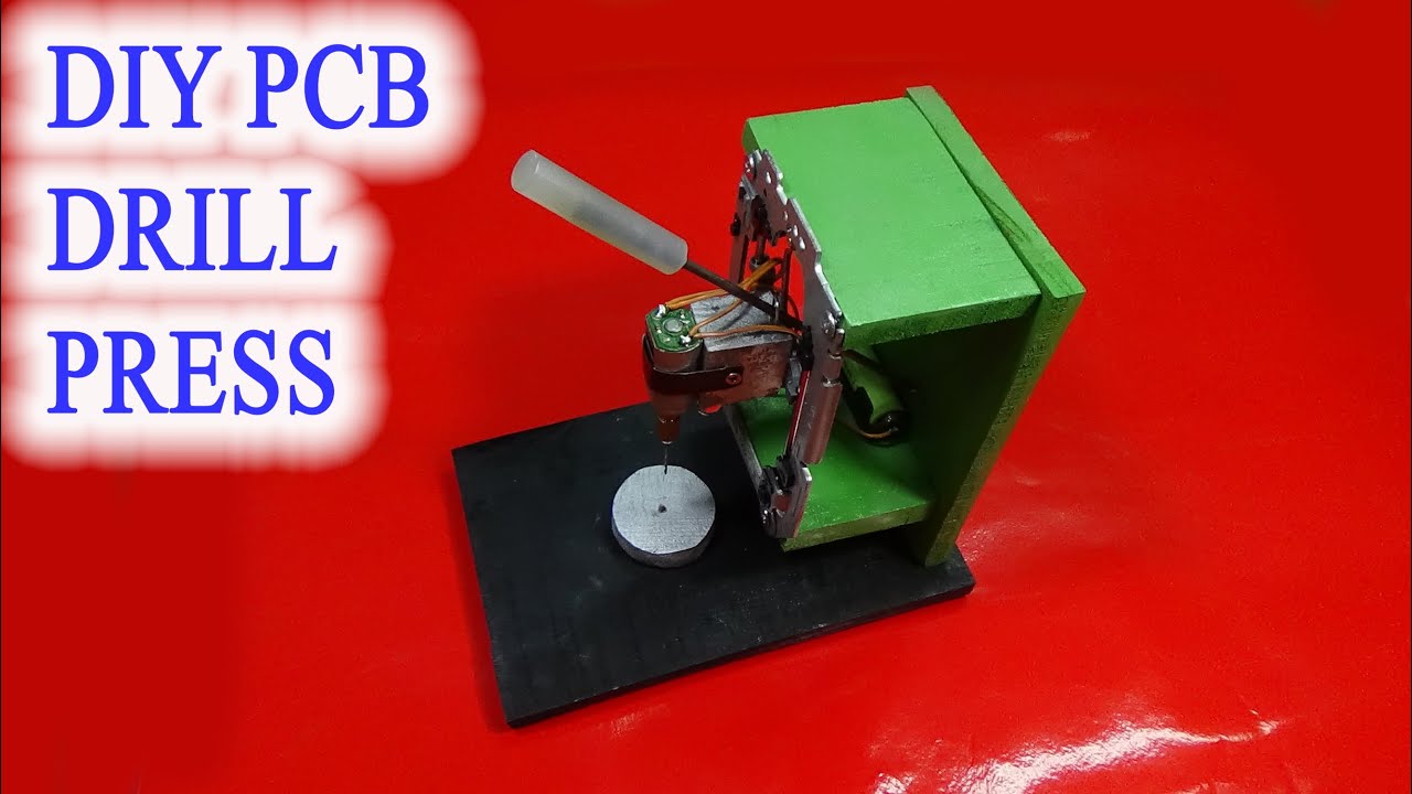 Самодельный мини DIY дрель PCB пресс-стол с рельсов CD дисков