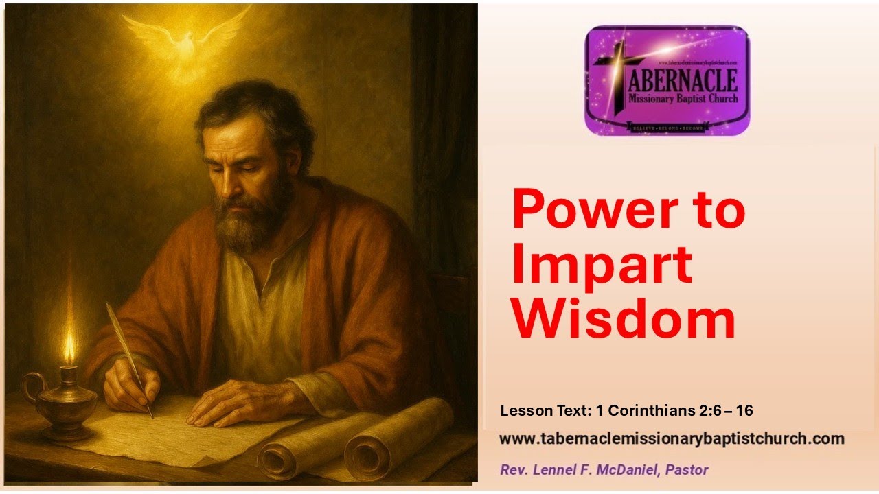SundaySchoolPodcast - Nov 2, 2025 | Power to Impart Wisdom