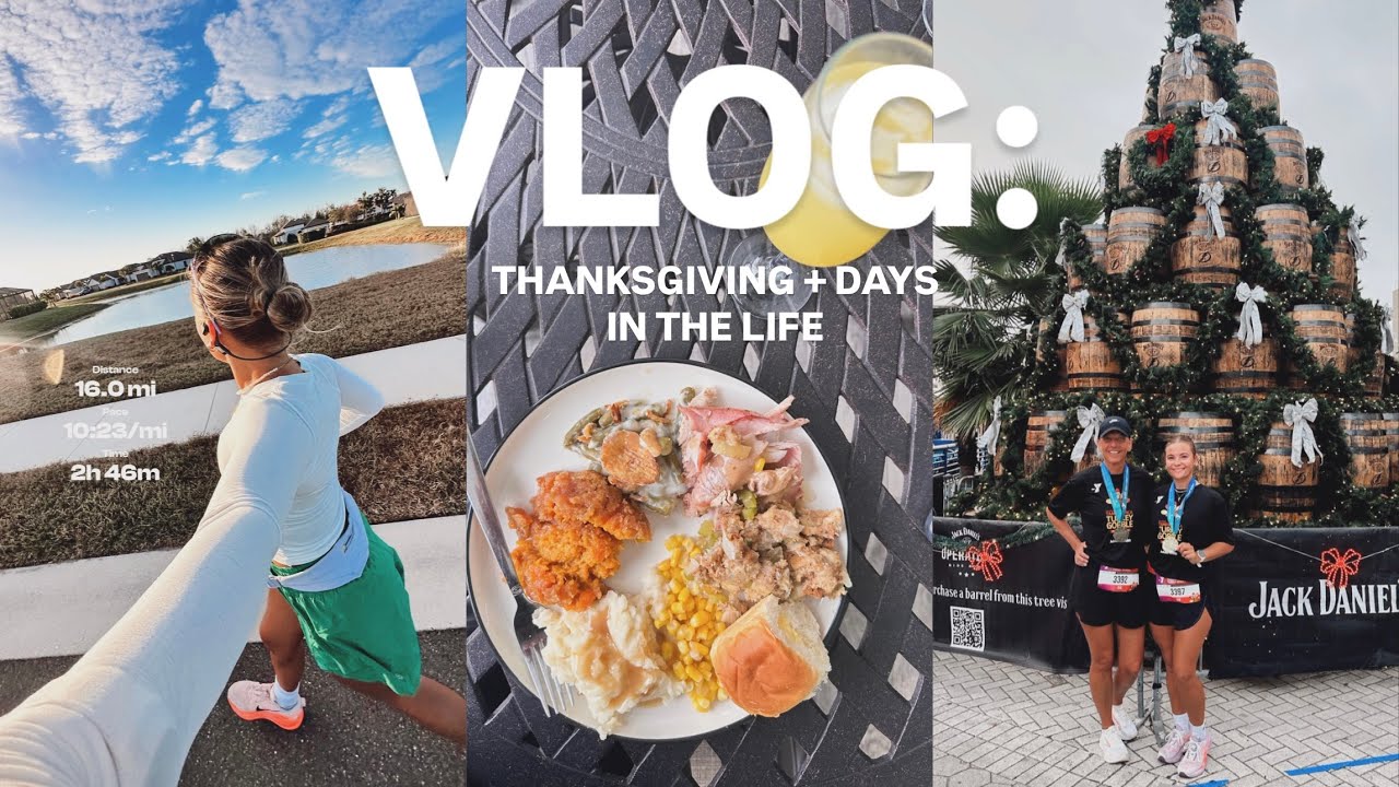 VLOG: Thanksgiving, marathon training, Black Friday shopping